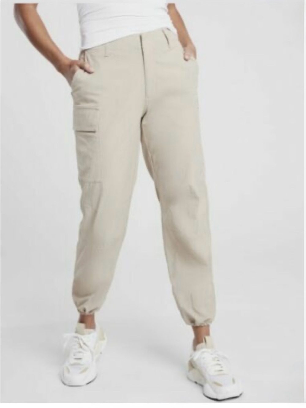 Athleta Trekkie Utility Cargo Pant in Beige